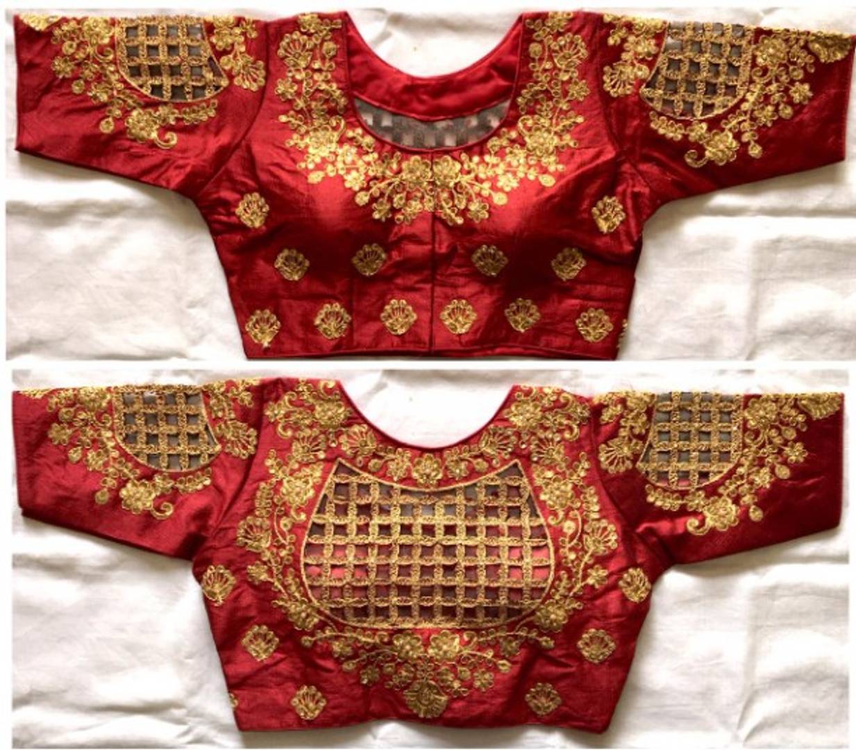 Latest Beautiful Silk Blend Stitched Blouse